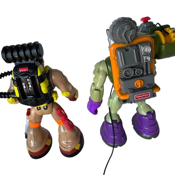 3 Fisher Price Rescue Heroes Rock Miner w/ Backpack Action Figure Mattel - Picture 4 of 8